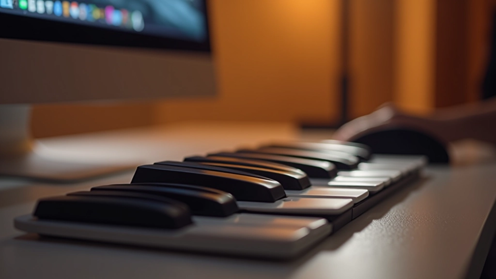 Teclado de computador com teclas de atalho destacadas para Cinema 4D