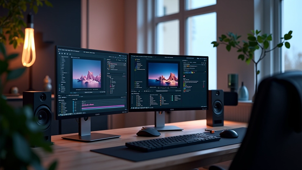 Conjunto de ferramentas profissionais para motion graphics incluindo Cinema 4D, Adobe Creative Suite, e outros softwares especializados em ambiente de trabalho